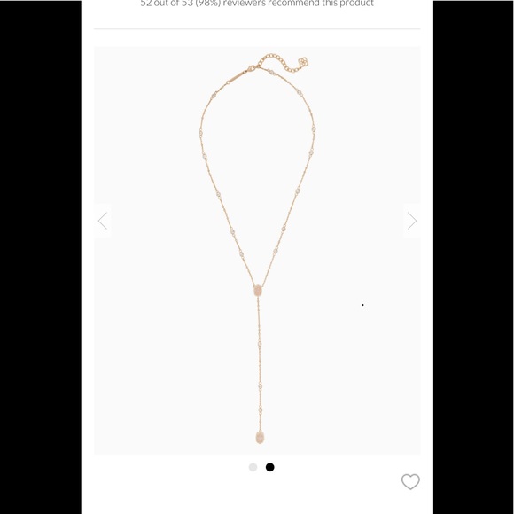 Kendra Scott gold lariat necklace - Picture 1 of 4